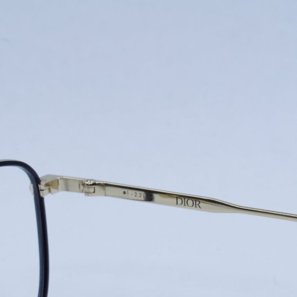 Final Price! Dior DIORBLACKSUITO S4U B400 Shiny Black/Gold Eyeglasses 53mm - Picture 7 of 10